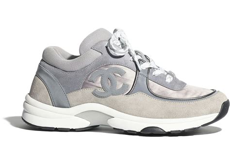 chanel sneakers grey and black|chanel sneakers buy online.